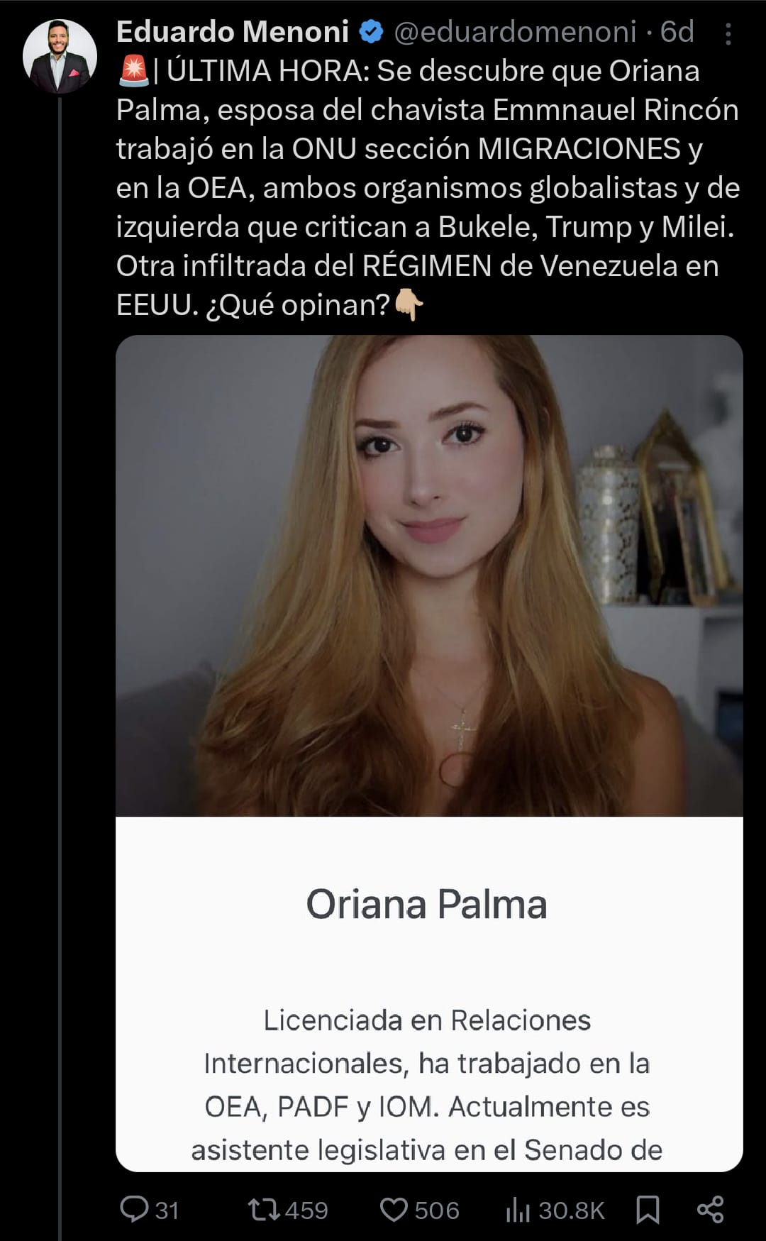 Escritor y defensor de derechos humanos Emmanuel Rincon denuncia al  twittero Eduardo Menoni por difamación | DolarToday