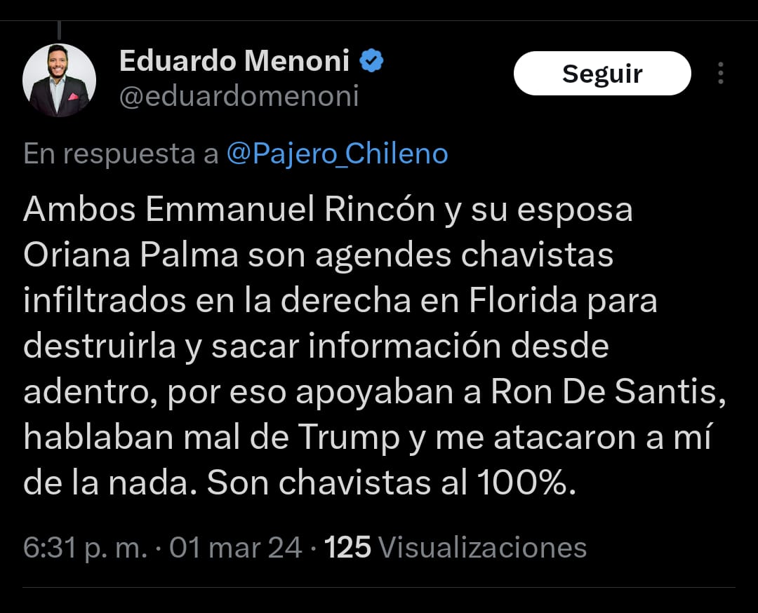 Escritor y defensor de derechos humanos Emmanuel Rincon denuncia al  twittero Eduardo Menoni por difamación | DolarToday