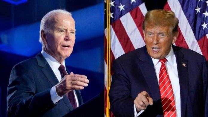 Biden y Trump acordaron dos debates televisados: uno el 27 de junio en Atlanta y otro el 10 de septiembre en ABC.